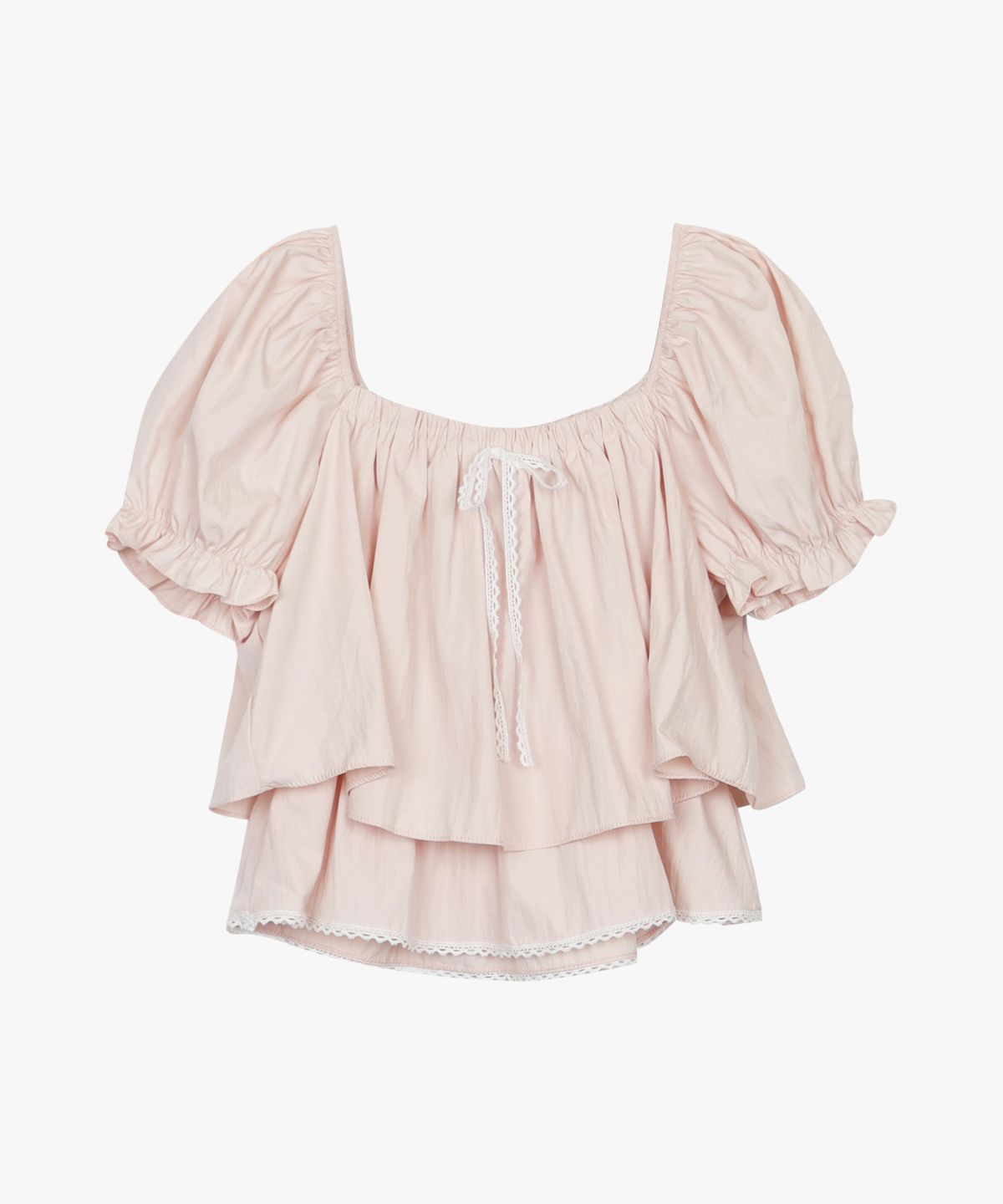 핑크파인애플(PINK PINEAPPLE) TIERED PUFF BLOUSE_PINK