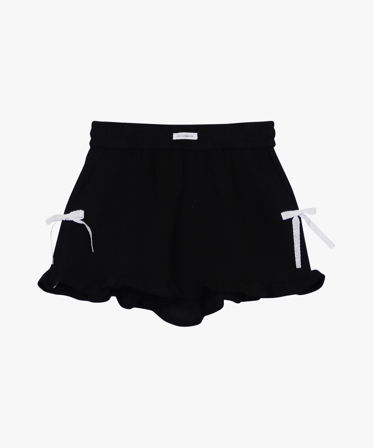 핑크파인애플(PINK PINEAPPLE) MEADOW RUFFLE SHORTS_BLACK