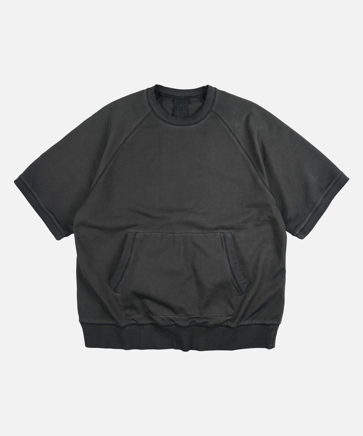 프리즘웍스(FRIZMWORKS) RAGLAN SWEAT HALF TEE _ VINTAGE BLACK