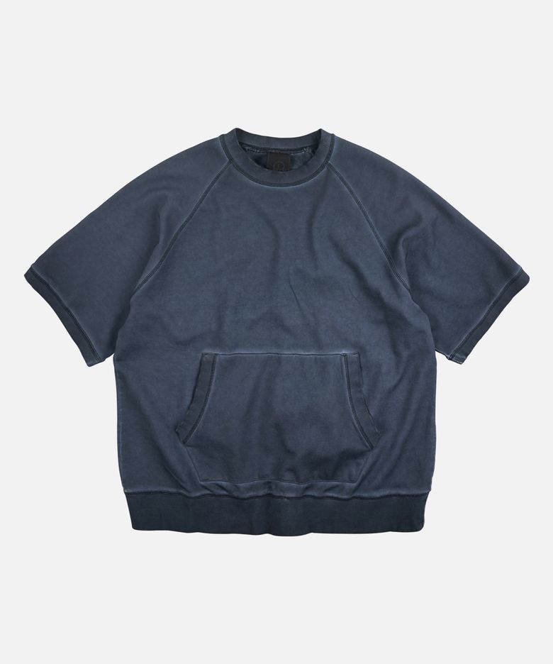 RAGLAN SWEAT HALF TEE _ VINTAGE NAVY