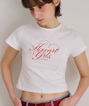 걸즈 하트 크롭 티셔츠_화이트