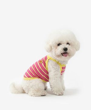 강아지 캔디 나시 여름옷 (체리핑크)