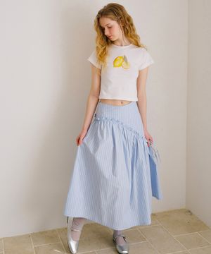 블리스 플레어 롱 스커트_블루스트라이프