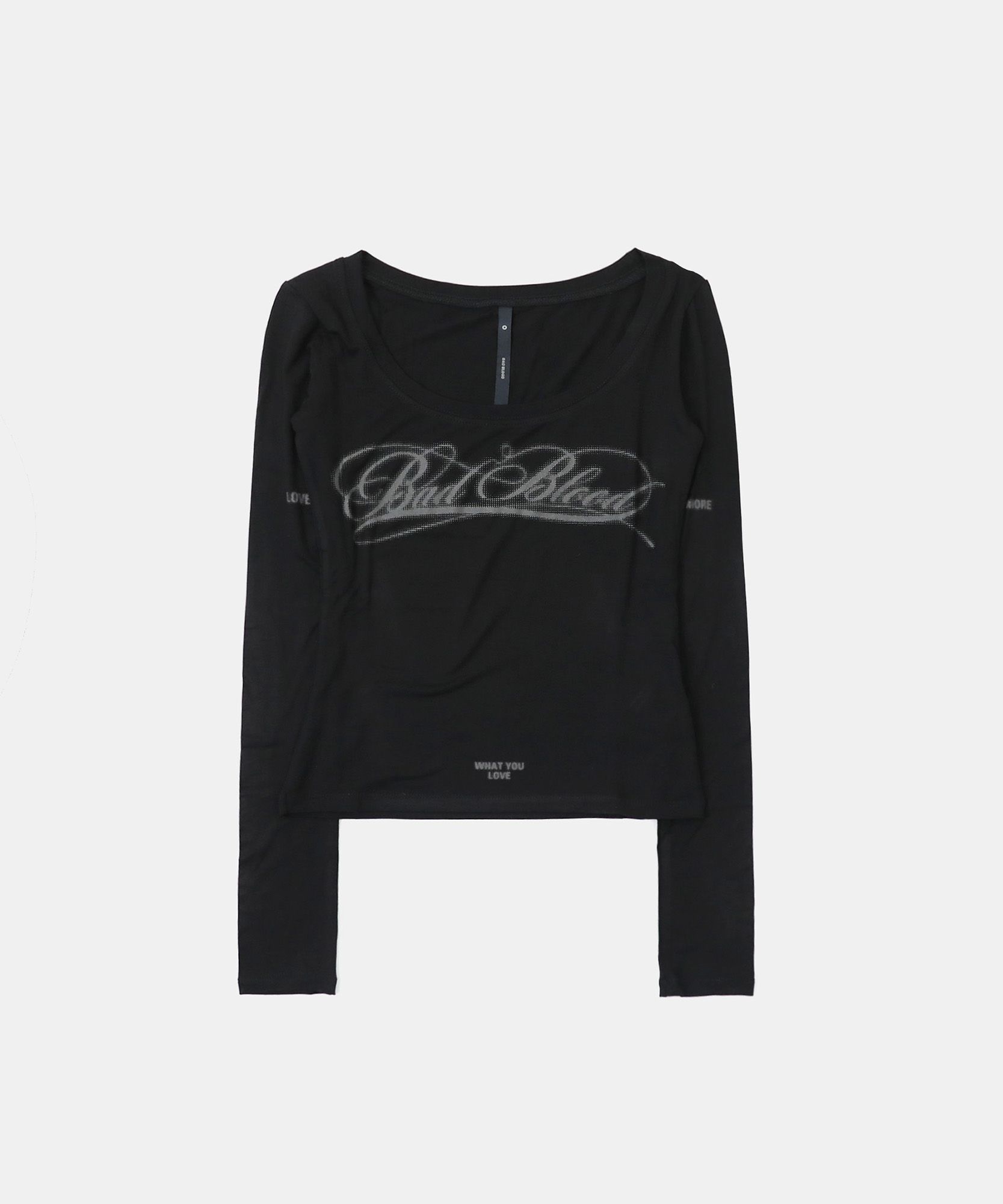 MUSINSA | BADBLOOD Dark Classic Scoop Neck Long Sleeve - Black