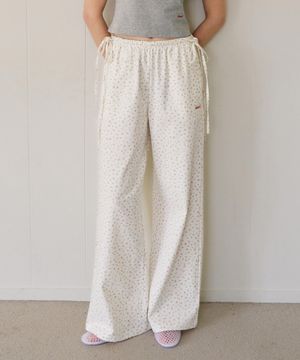 포지 리본 라운지 팬츠_플로랄