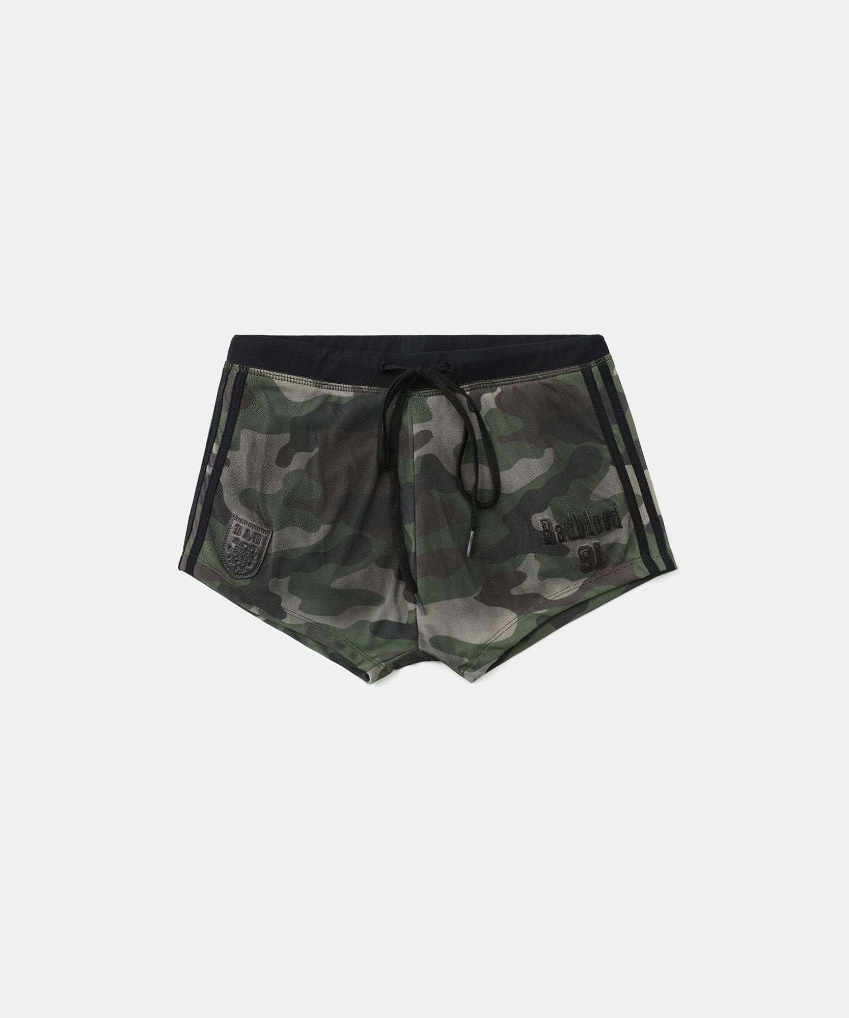 ★BADBLOOD★ AQUA Vintage Club Boy Shorts Green Camo MUSINSA公式 | BADBLOOD [AQUA] Vintage Club Boy Shorts