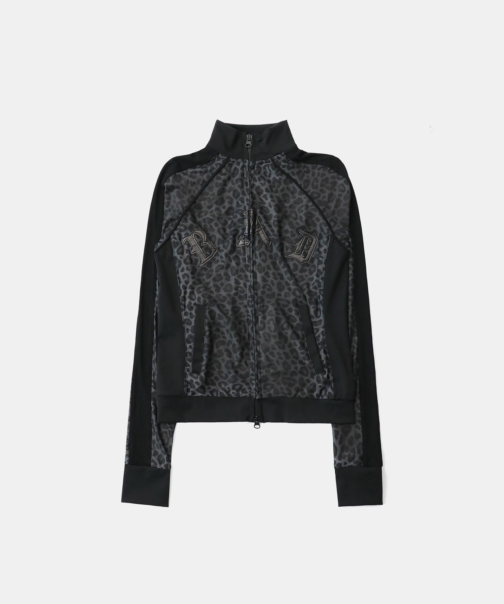 ◆BADBLOOD◆ AQUA Mystic Track Zip-Up Black Leopard w-jkt25- MUSINSA | BADBLOOD [AQUA] Mystic Track Zip-up - Black Leopard
