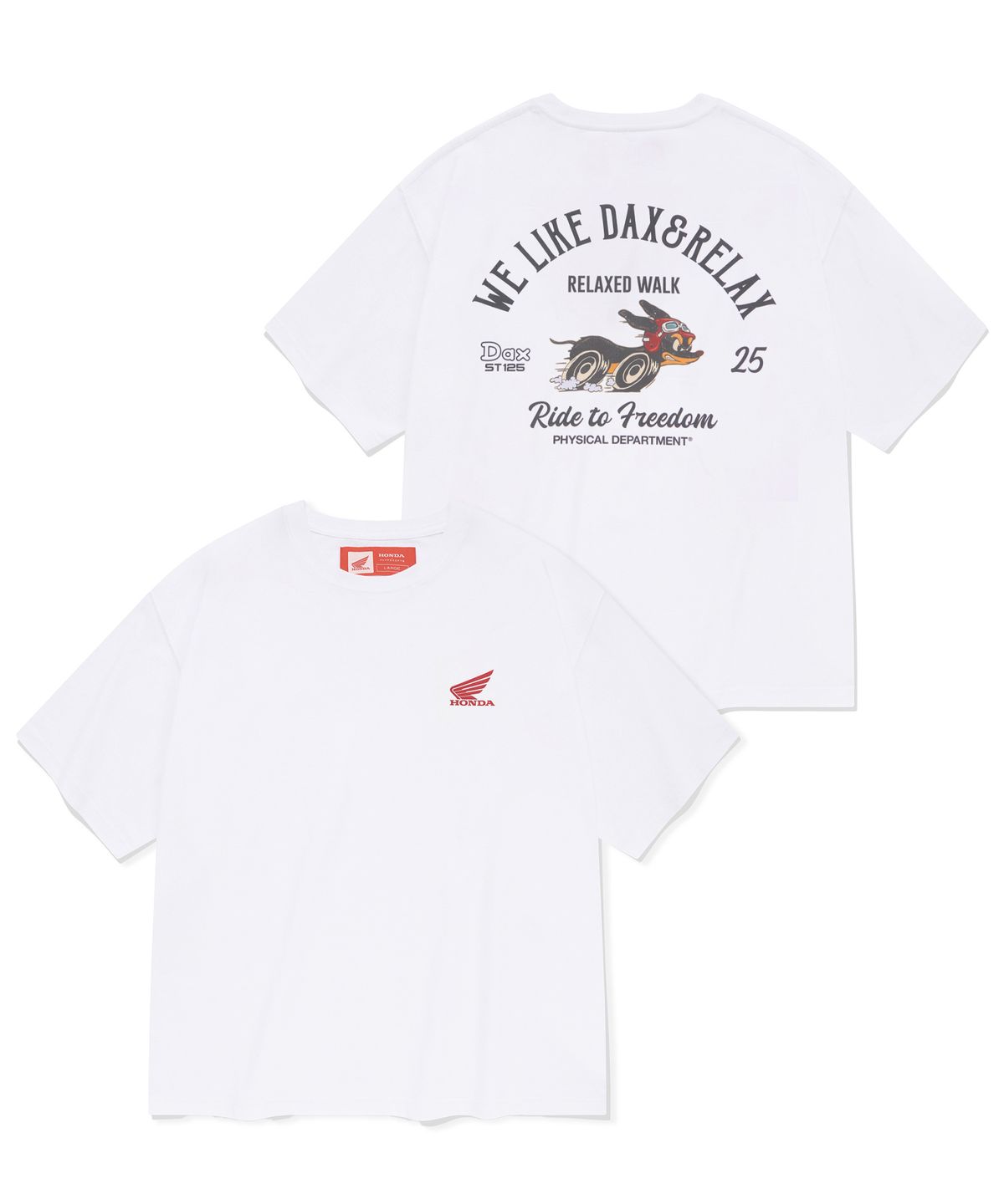핍스 모터사이클(PHYPS MOTORCYCLE) DAX 125 Short Sleeve White