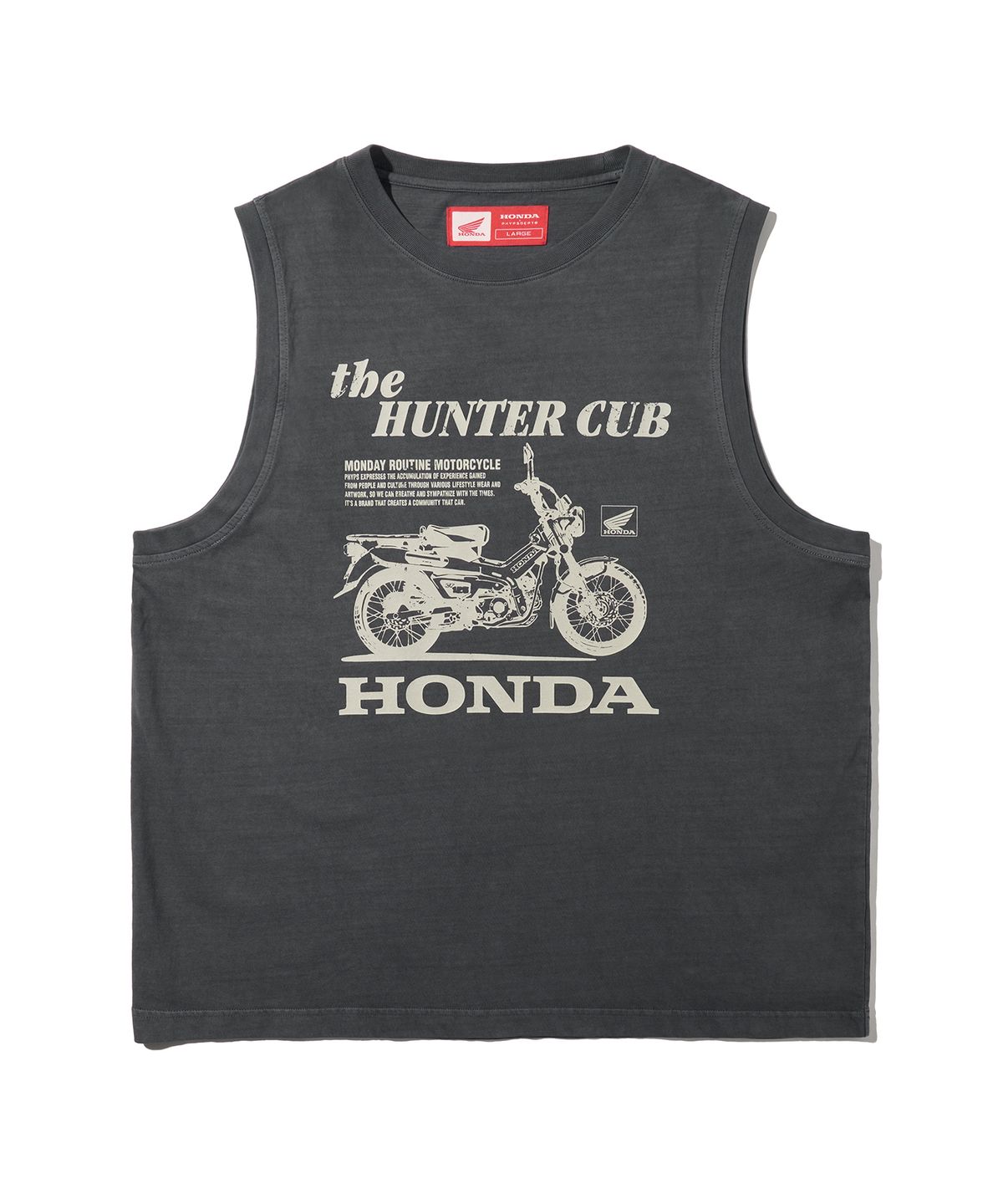 핍스 모터사이클(PHYPS MOTORCYCLE) Hunter Cub Sleeveless Charcoal