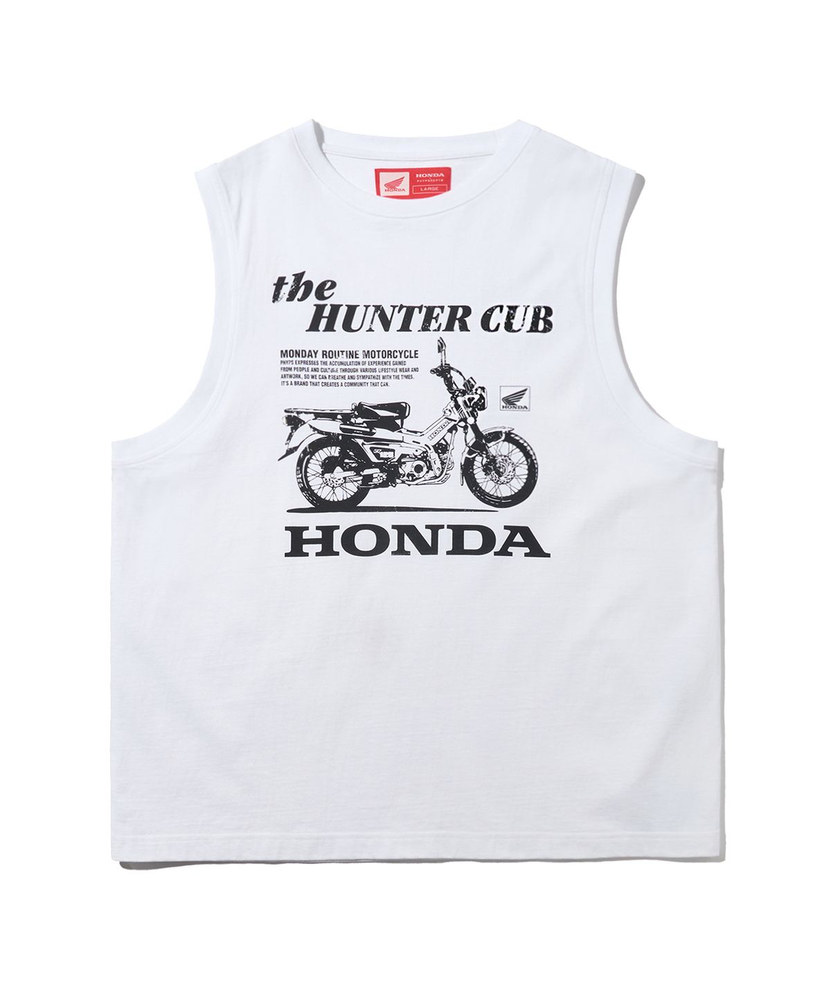 핍스 모터사이클(PHYPS MOTORCYCLE) Hunter Cub Sleeveless White