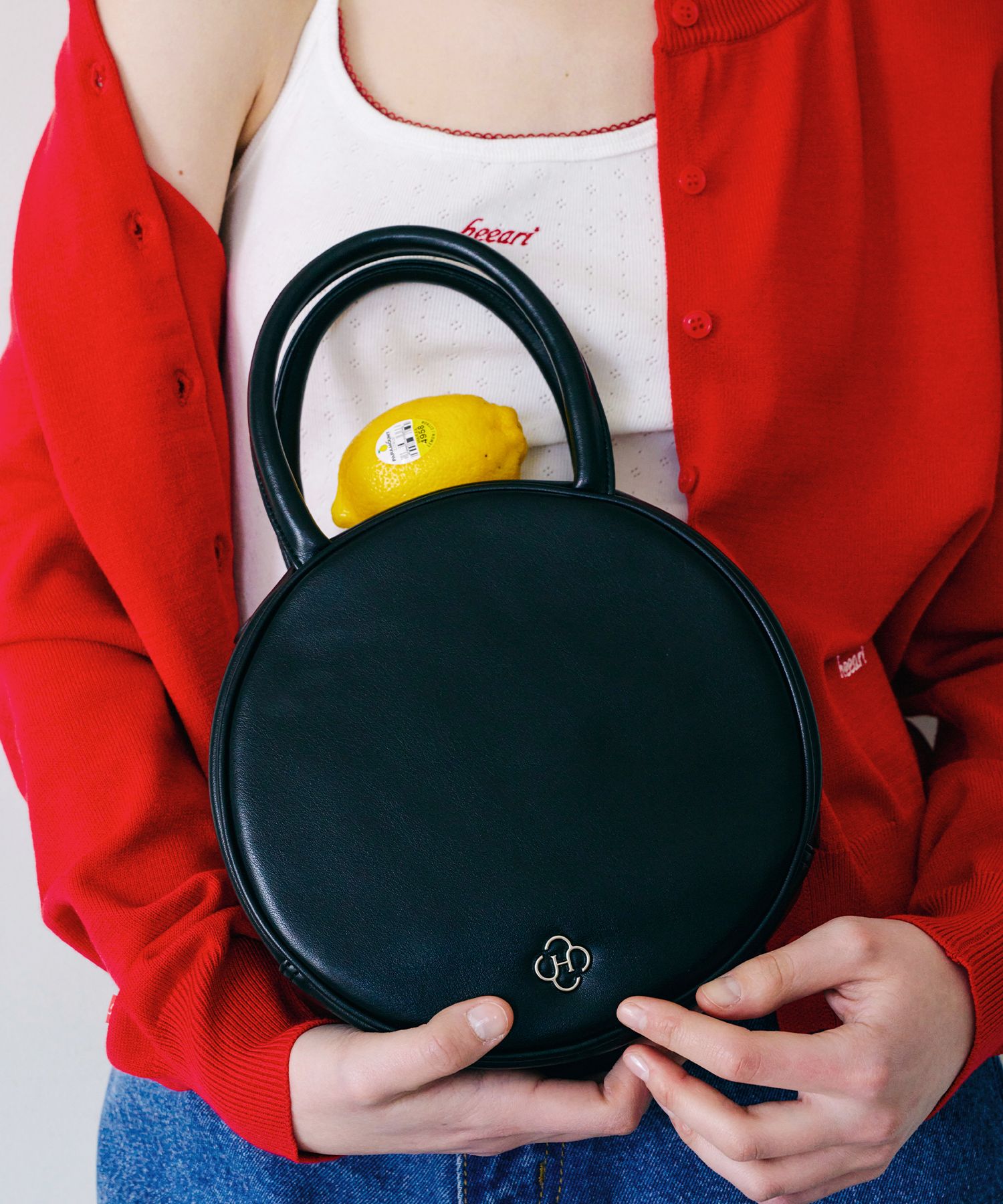 ★HEEARI★ Luna Tambourine Tote Bag Luna Tambourine Tote Bag MUSINSA | HEEARI Luna Tambourine Tote Bag_Butter