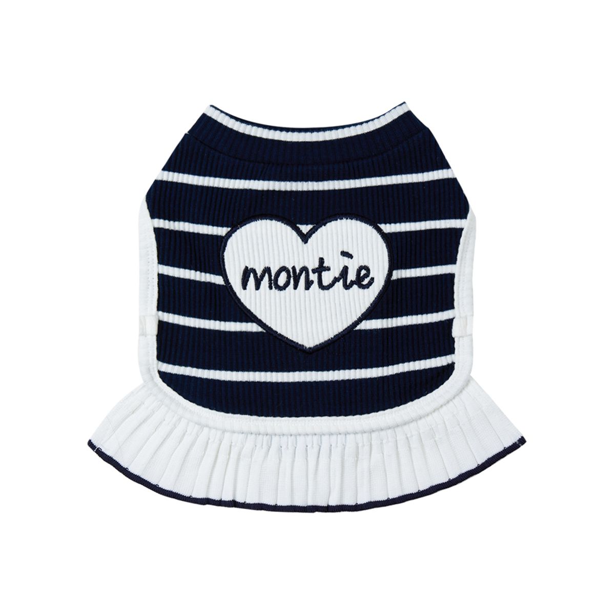 몽띠에(MONTIE) 라인 원피스 (네이비)