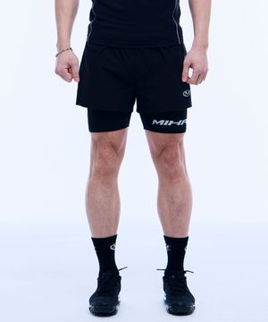 리플렉티브 레깅스 하프팬츠 (BLACK)