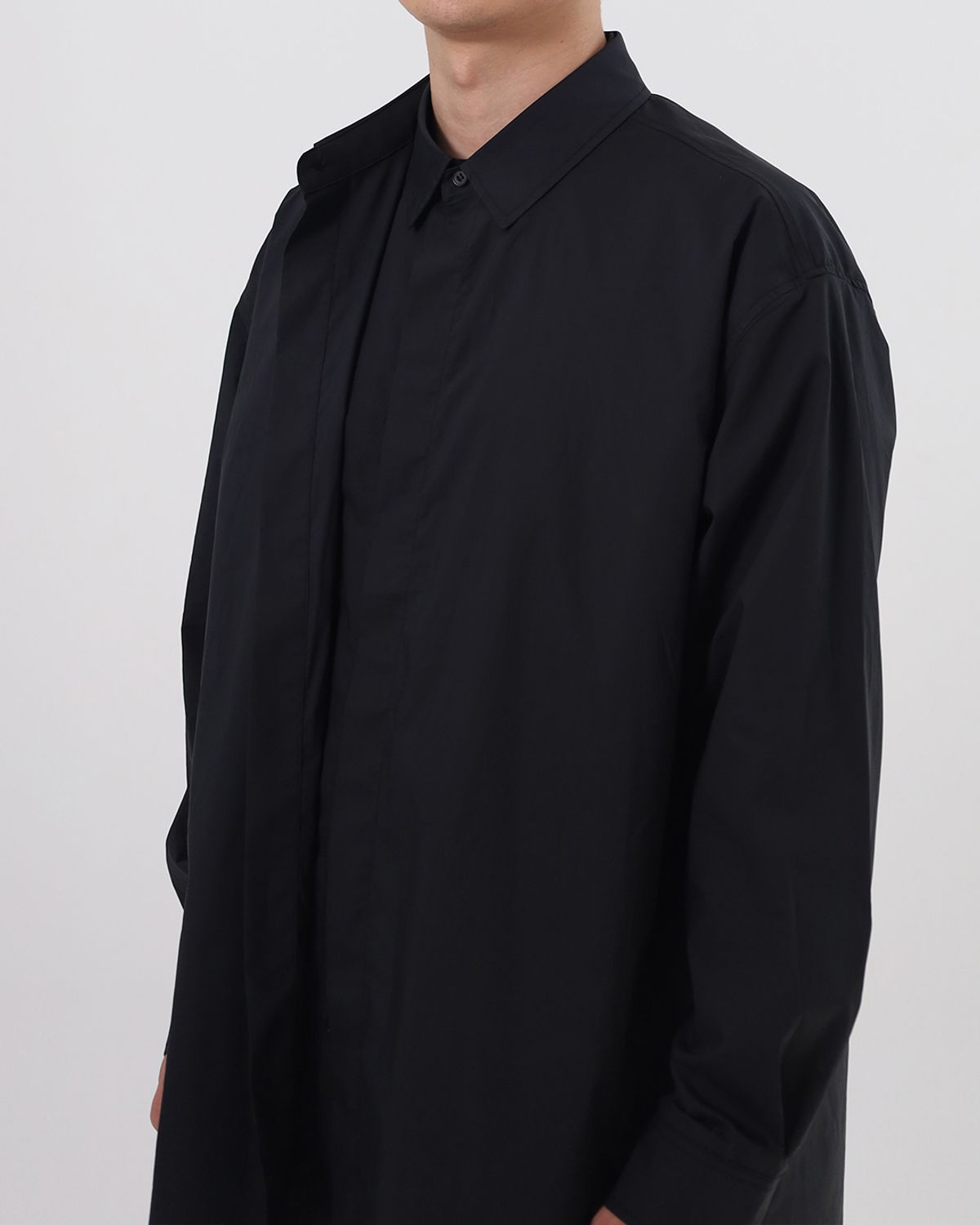 애프터웨이브(AFTERWAVE) 2 Layered Air Shirt Black