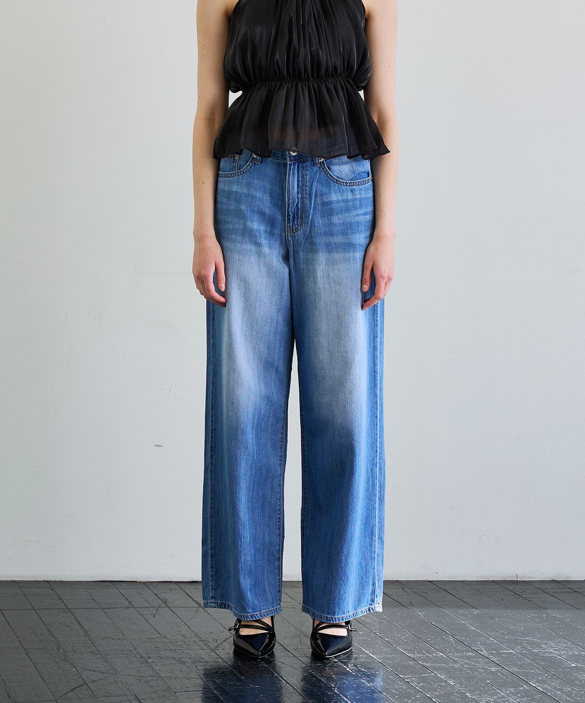 아리킴(ARIKIM) AZURE WIDE DENIM PANTS / BLUE