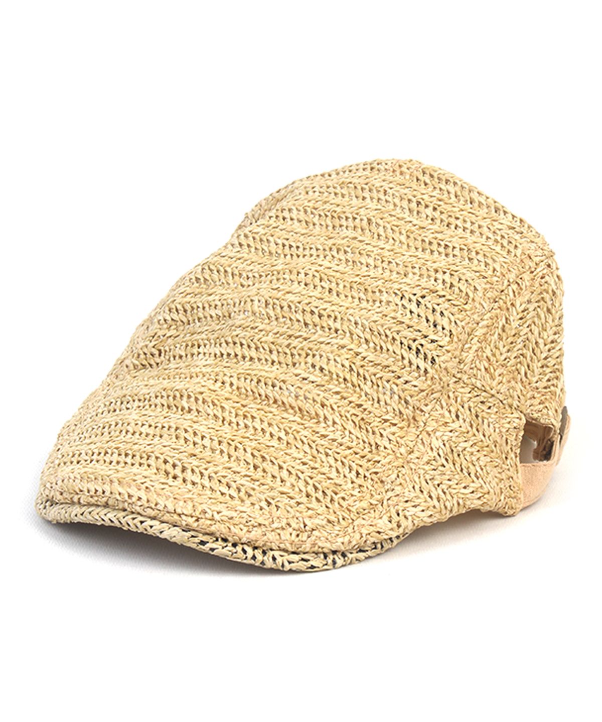 유니버셜 케미스트리(UNIVERSAL CHEMISTRY) Rough Linen Beige Side Belt Huntingcap 헌팅캡