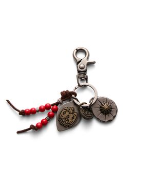 Mini Pendant Metal Keyring Silver