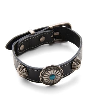 Concho Wrist Belt Black