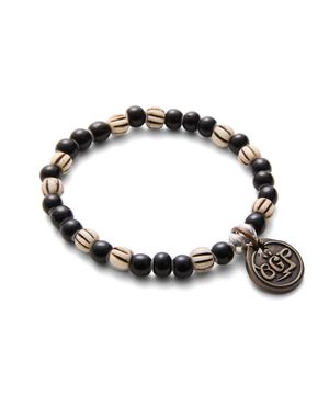 Black Beads-Bone OGP Bracelet