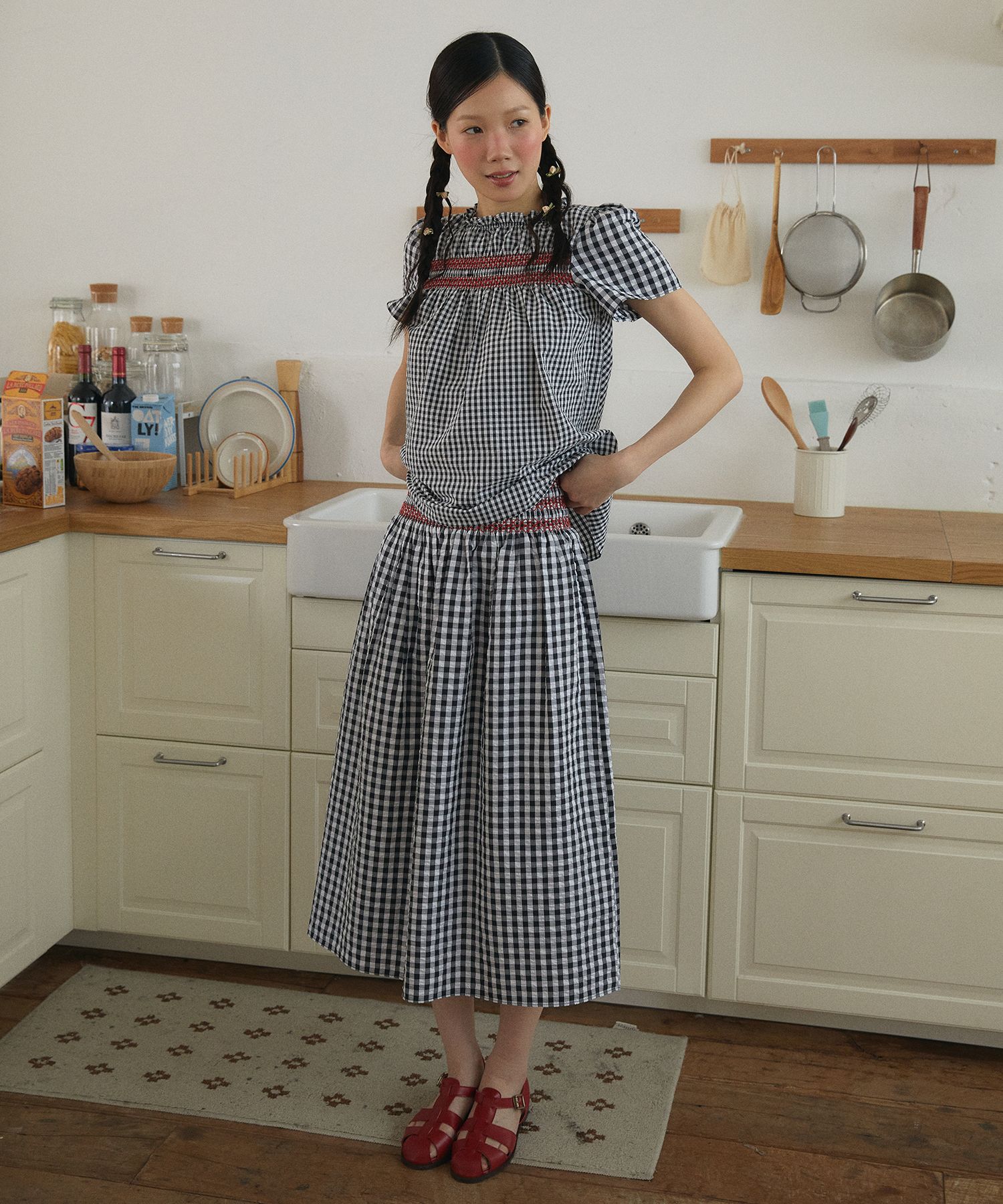 Mui Smoking Skirt (Check)