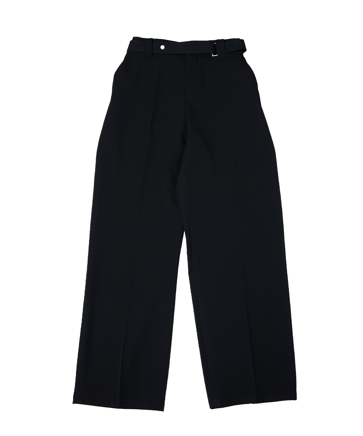 【MODERNIF】Two Tuck Semi Wide Belt Slacks MODERNIF】Two Tuck Semi Wide Belt Slacks (modernif/パンツ