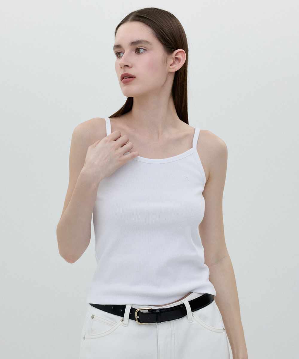 [25SS clove] Logo Tank Top (White)