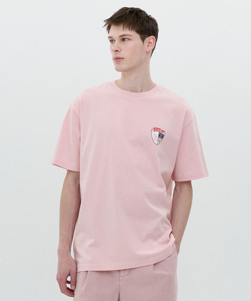 [25SS Clove] Shield Print T-shirt (Pink)