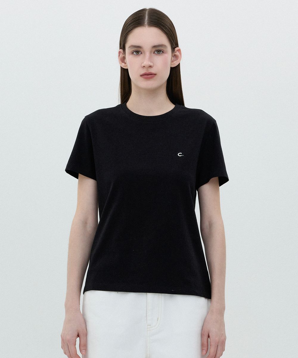 [25SS clove] Basic Fitted T-shirt (Black)