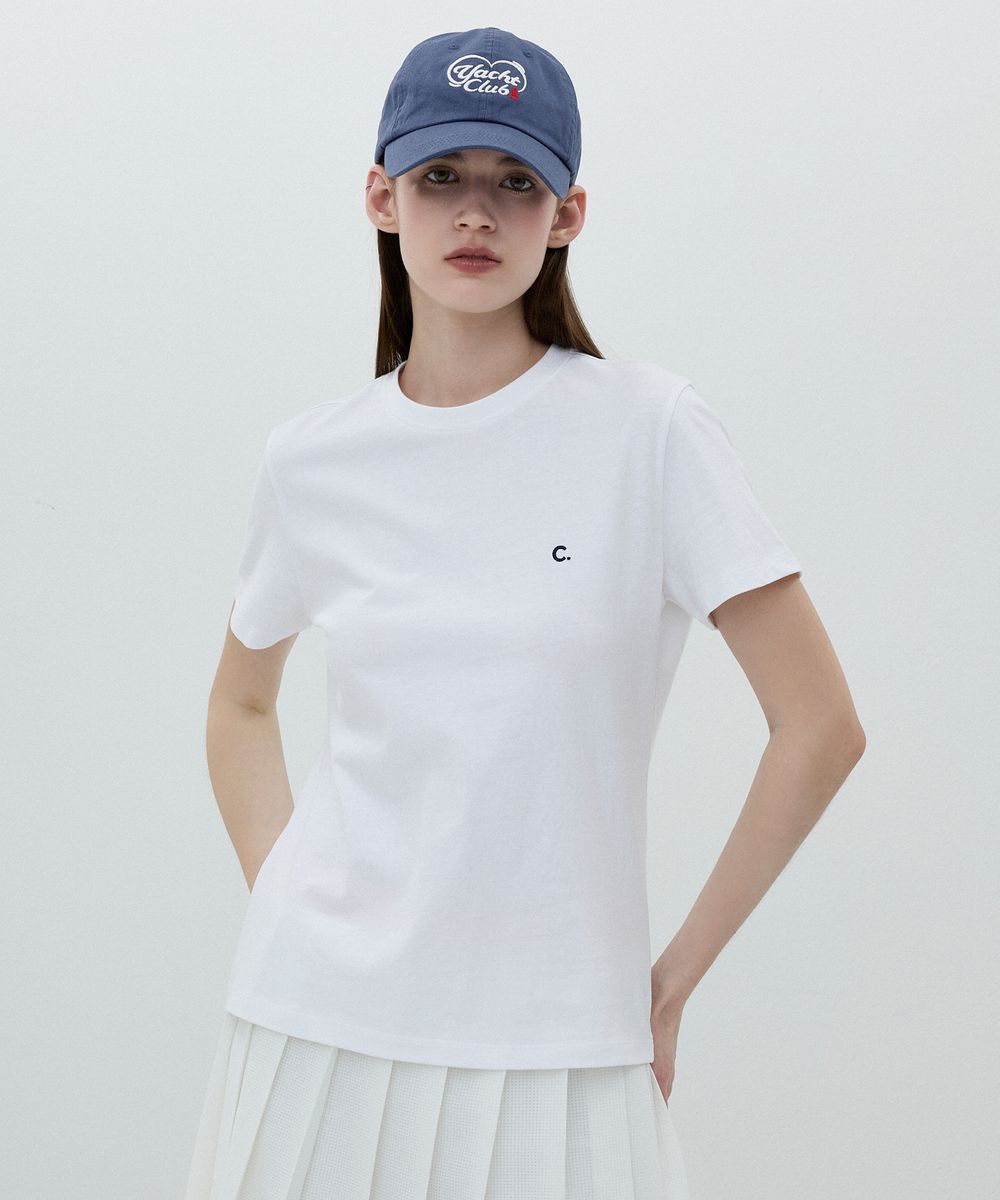 [25SS clove] Basic Fitted T-shirt (White)