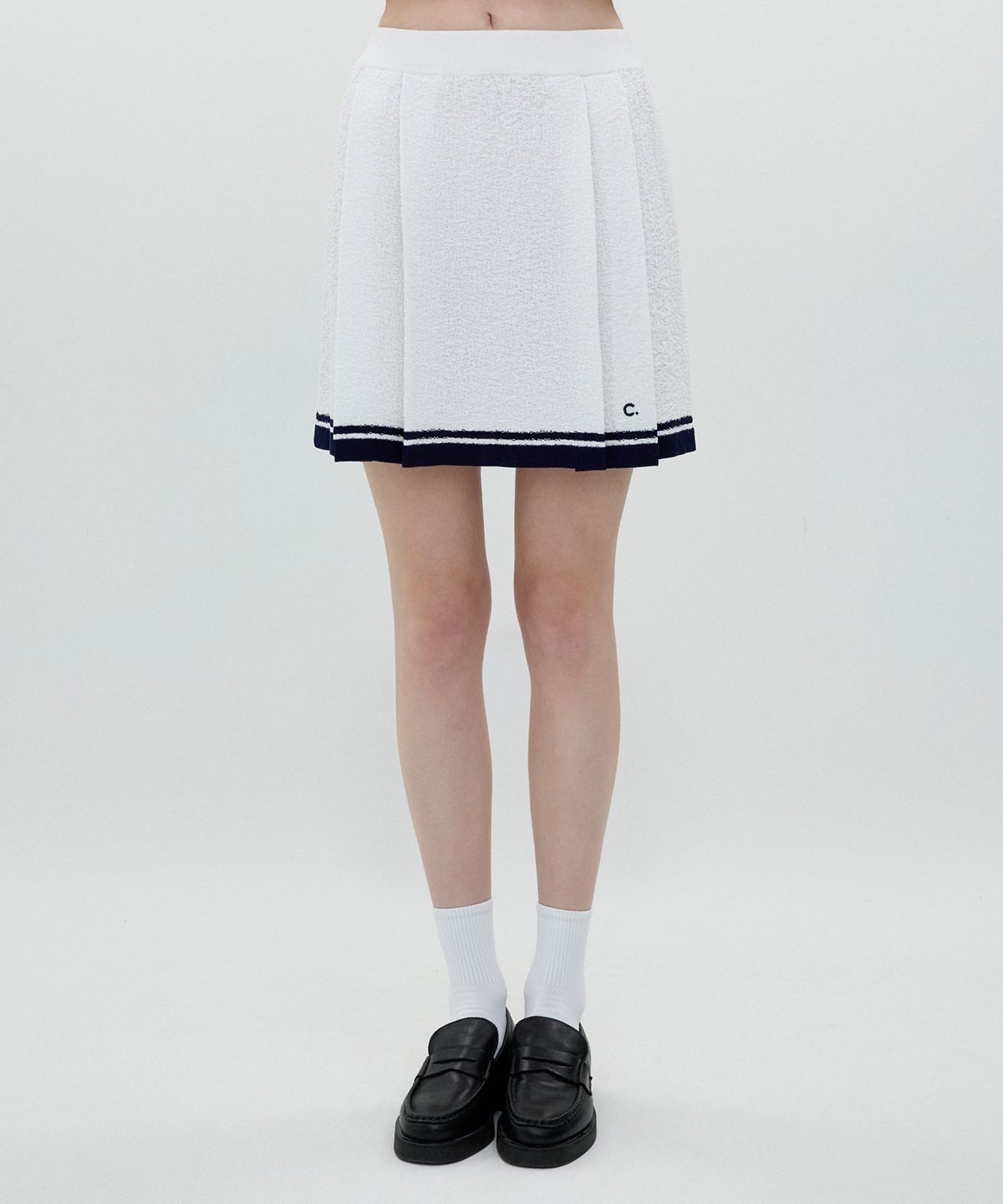 클로브(CLOVE) [25SS clove] Knit Skirt (White)