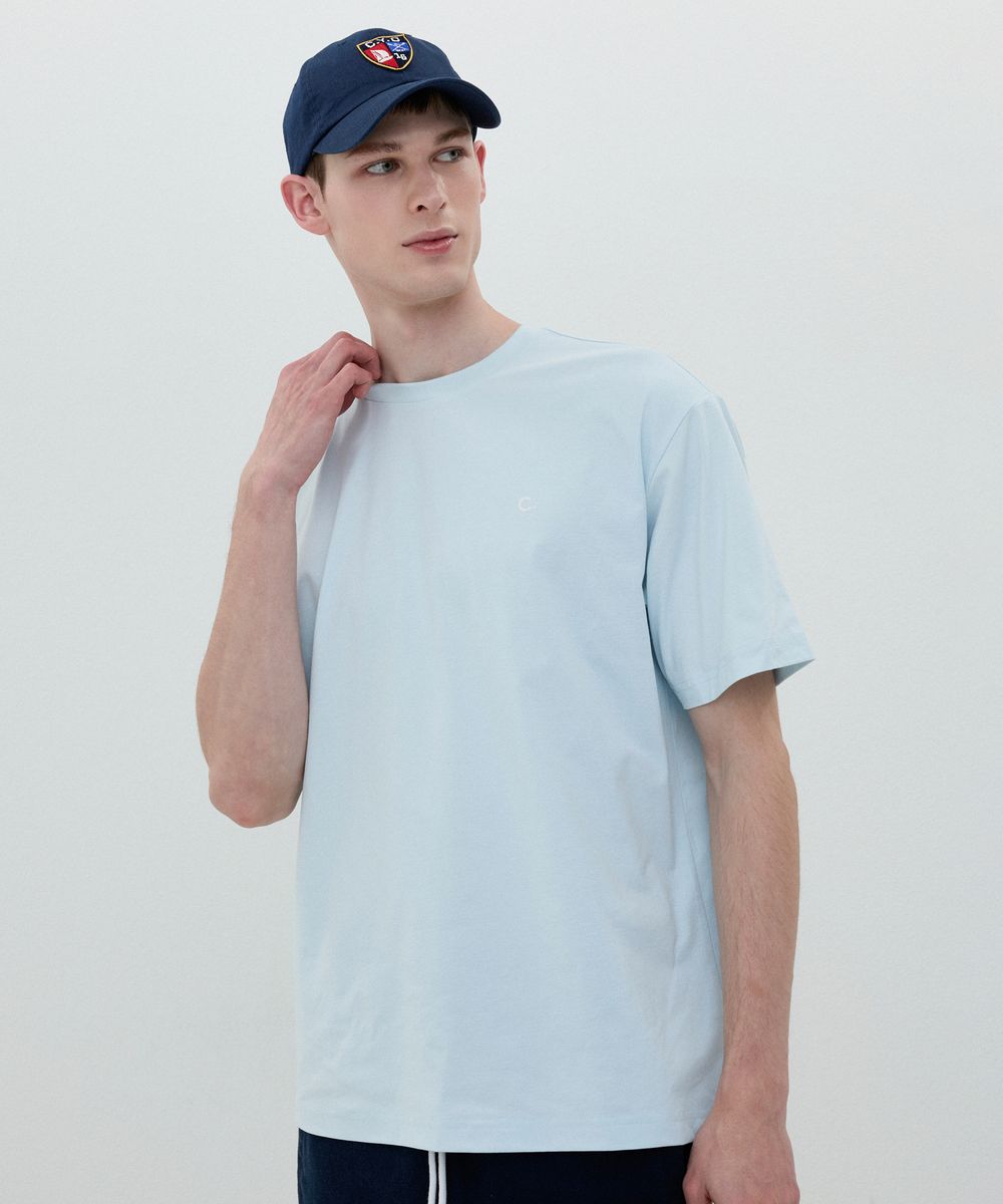 [25SS clove] Basic Running T-shirt_Men (Sky Blue)