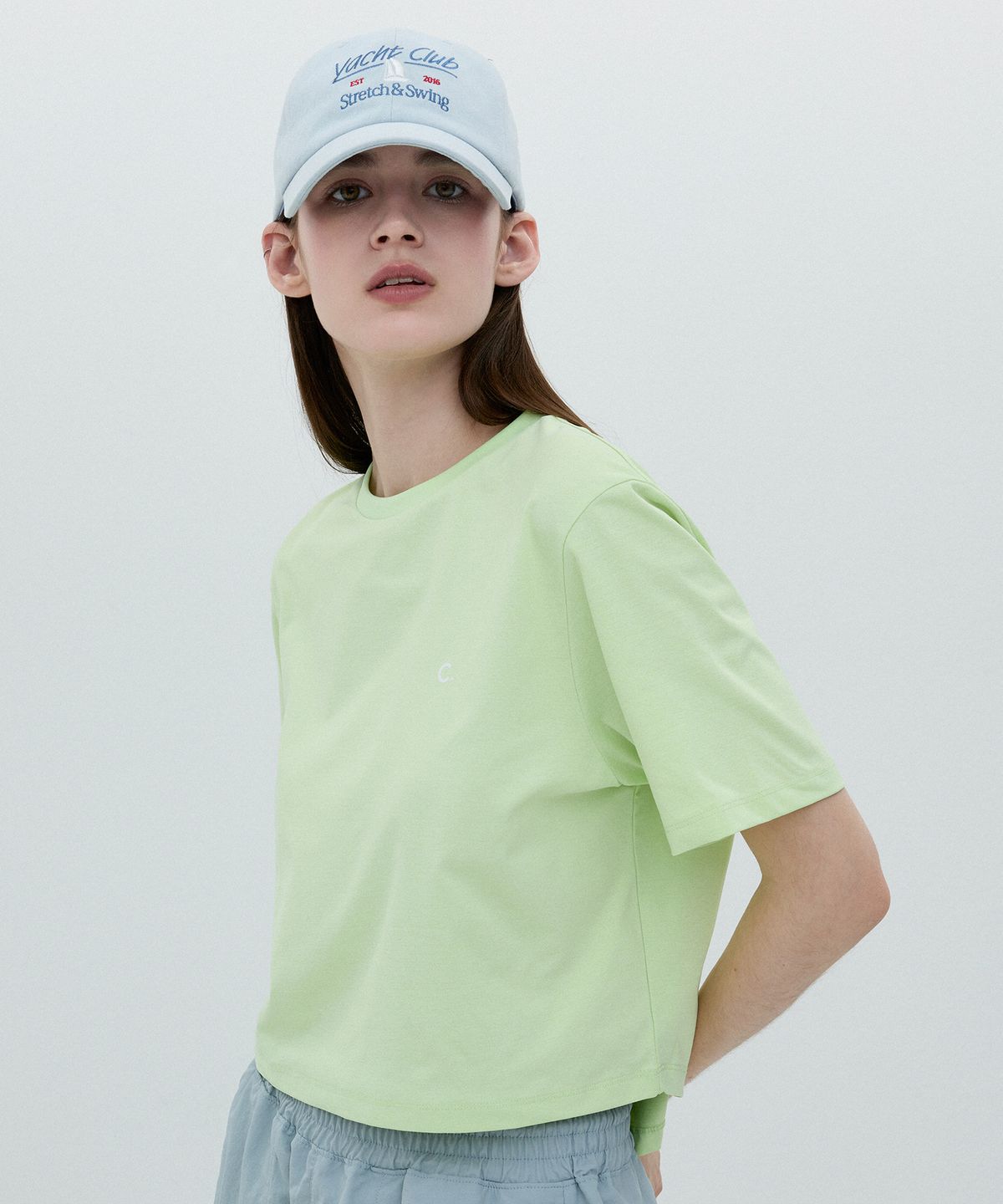 클로브(CLOVE) [25SS clove] Basic Running T-shirt (Lime)