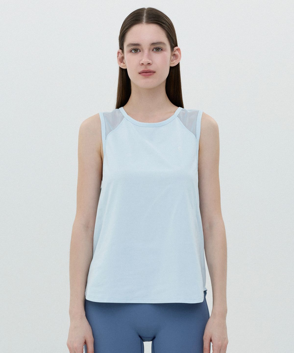 클로브(CLOVE) [25SS clove] Stretch Running Tank Top (Sky Blue)