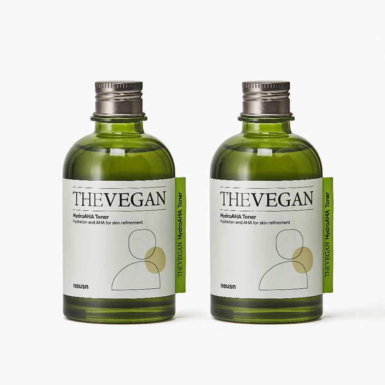 더 비건 하이드로 아하 토너 150ml 2개
