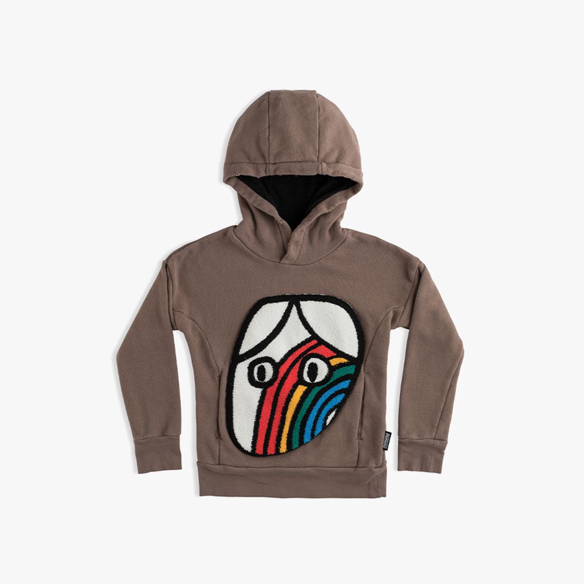 누누누(NUNUNU) RAINBOW DUDE PATCH HOODIE_NU21TH304