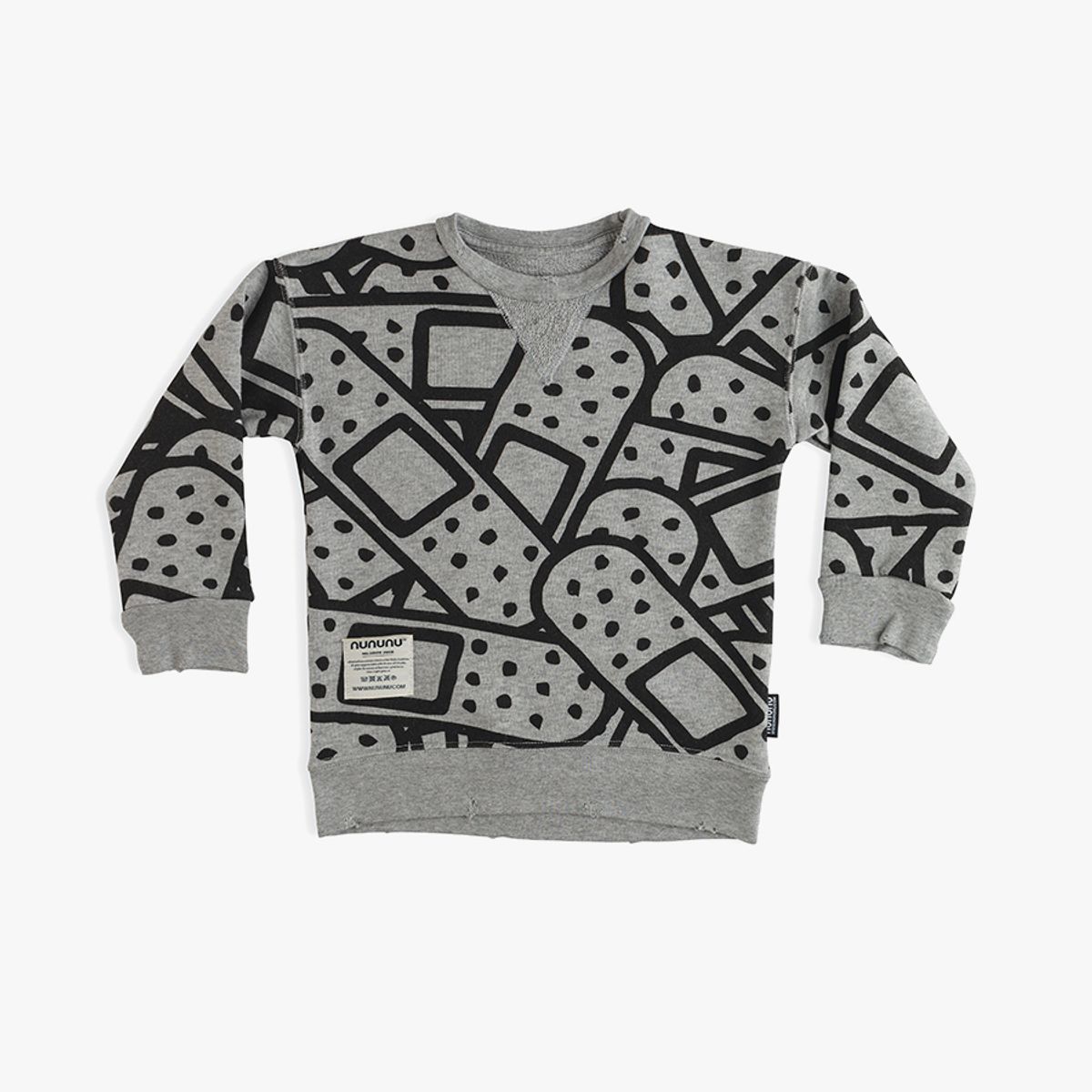 누누누(NUNUNU) BANDAID SWEATSHIRT_NU21TM303