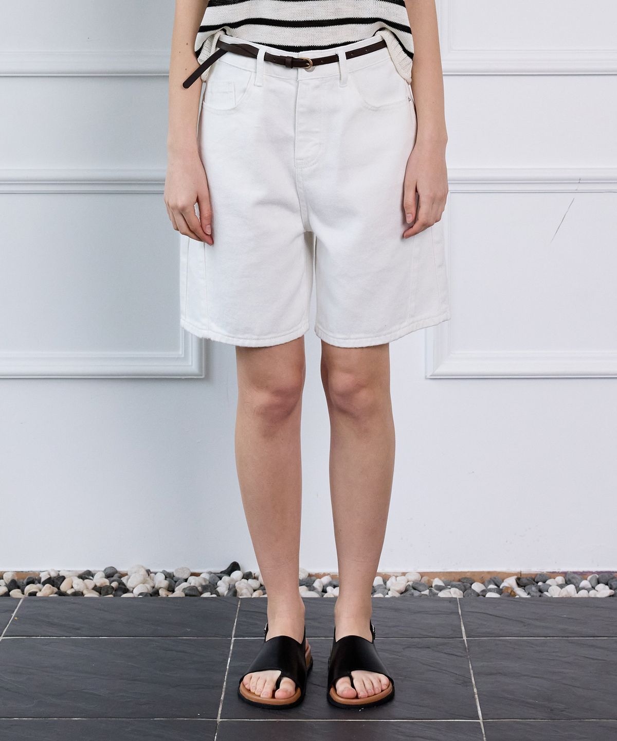 힐리오트(HEALIOTE) ESSENTIAL COTTON SHORTS_IVORY