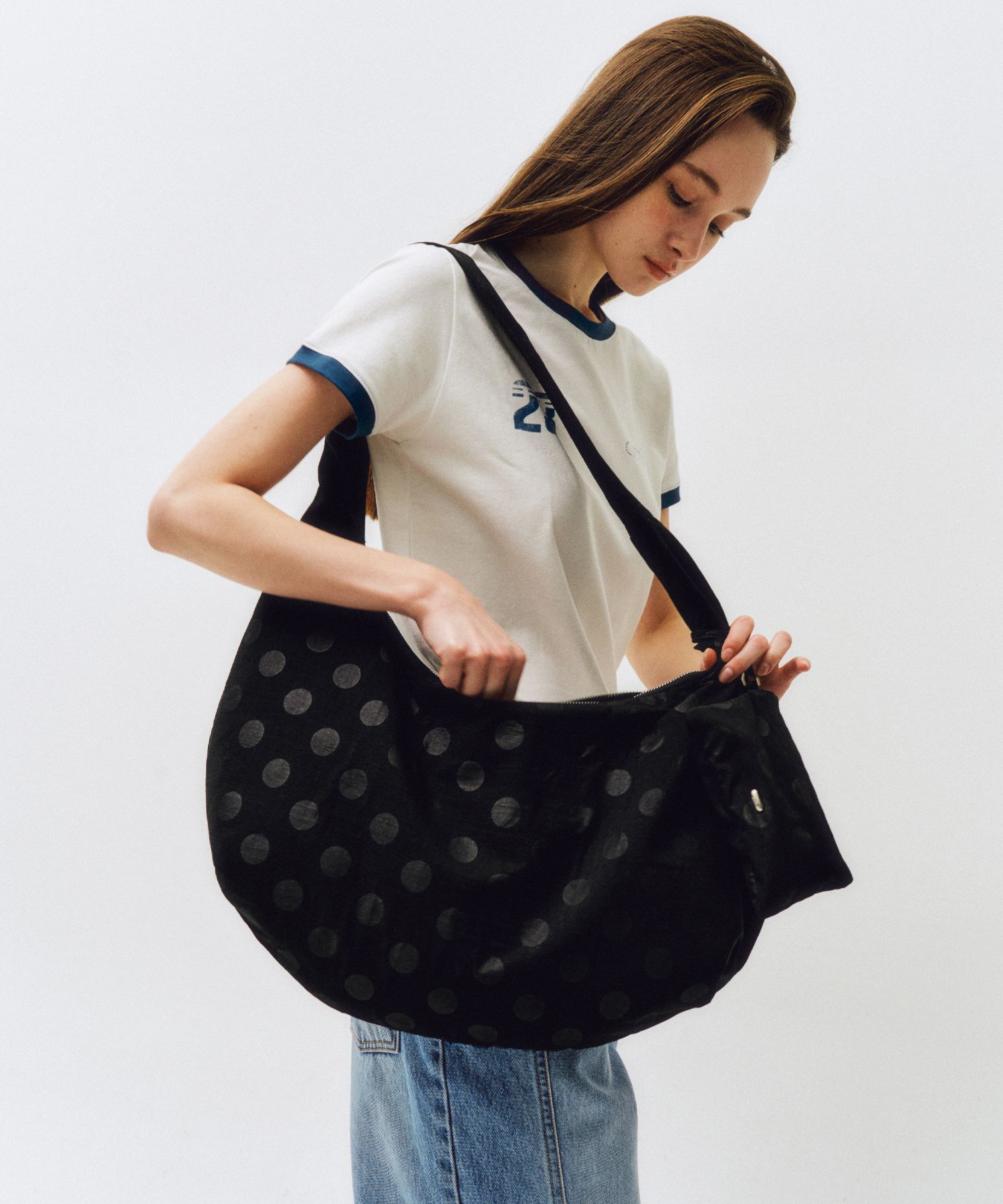 【韓国 citta】Mono Dot Hobo Bag_CTA927 MUSINSA公式 | CITTA Mono Dot Hobo Bag_CTA927 (Beige)