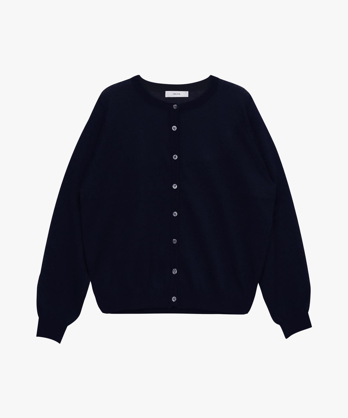 힐리오트(HEALIOTE) KESA ROUND-NECK CARDIGAN_NAVY