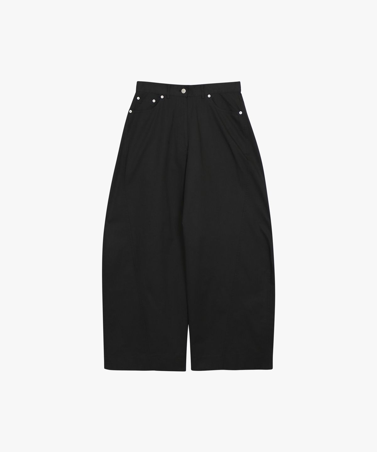 힐리오트(HEALIOTE) KESA CURVED WIDE PANTS_CHARCOAL