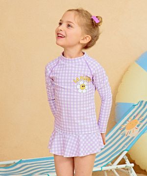 플레르 여아 유아 스커트 래쉬가드 세트 수영복