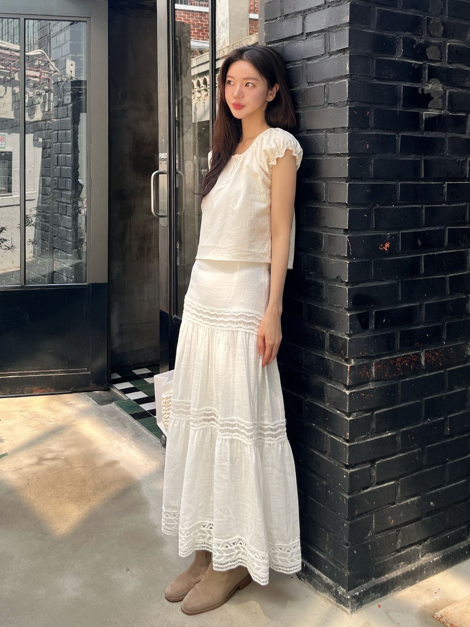 韓国商品/RE_L Neda lace skirt MUSINSA | RE L Neda lace skirt (ivory)