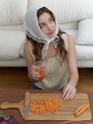 Jam knit sleeveless (oat beige)