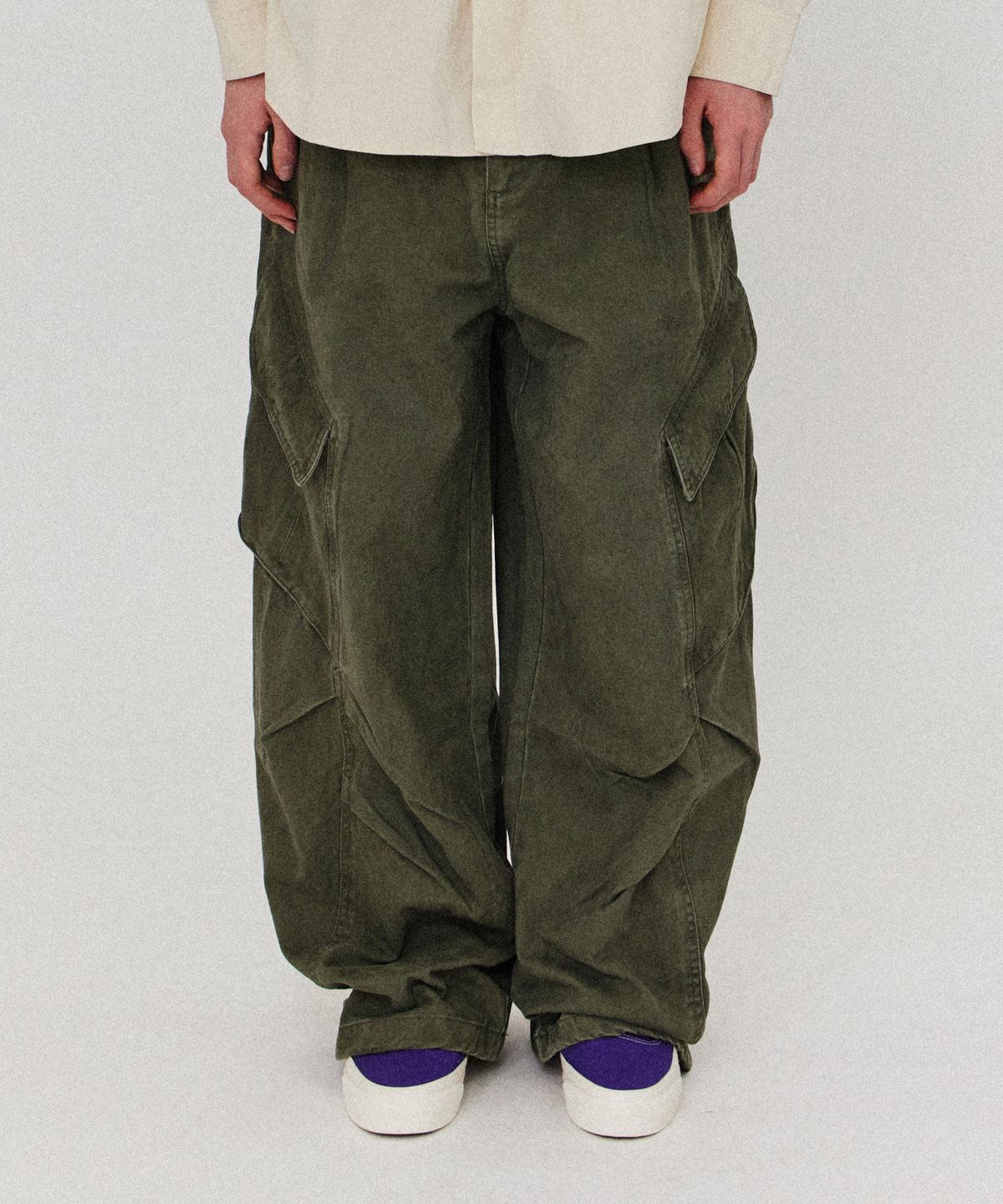 골든선샤인(GOLDEN SUNSHINE) Washed cargo pants_Khaki