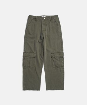 FD Washed Cargo Pants Olive