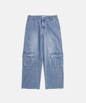 FD Washed Cargo Pants Light Washed