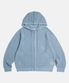 Net Knit Zip Hoodie Sky Blue