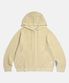 Net Knit Zip Hoodie Ivory