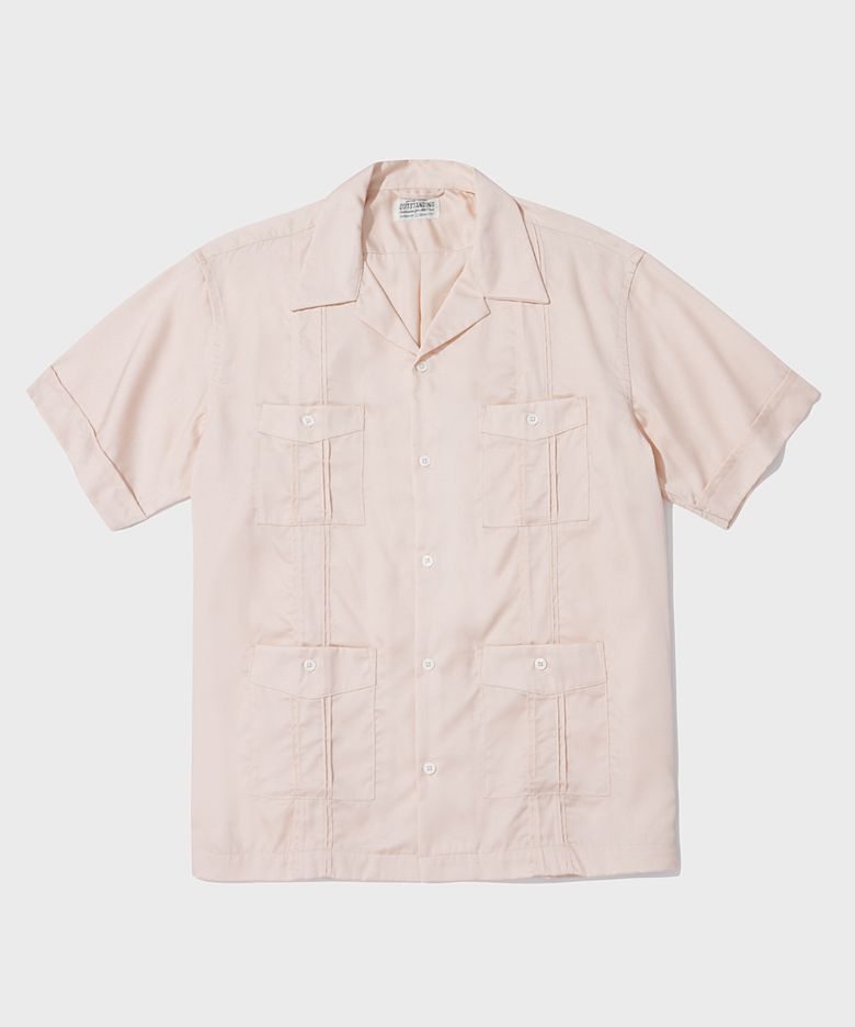 4PK CUBAN COLLAR HALF SHIRT_LIGHT PINK