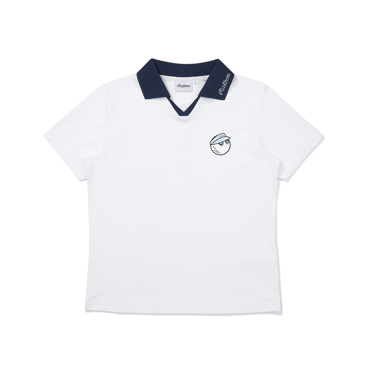 말본 골프(MALBON GOLF) 버킷 카라 티셔츠 OFF WHITE (WOMAN)